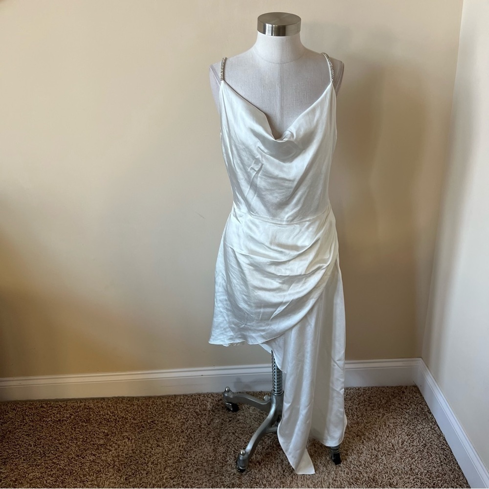 Elliatt Jacinda cowl neck asymmetric draped dress 17300